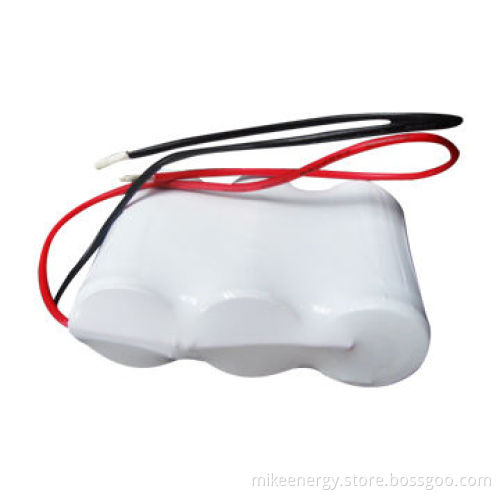 NiCd Battery Pack with 3.6V Nominal Voltage and 1,500mAh Capacity